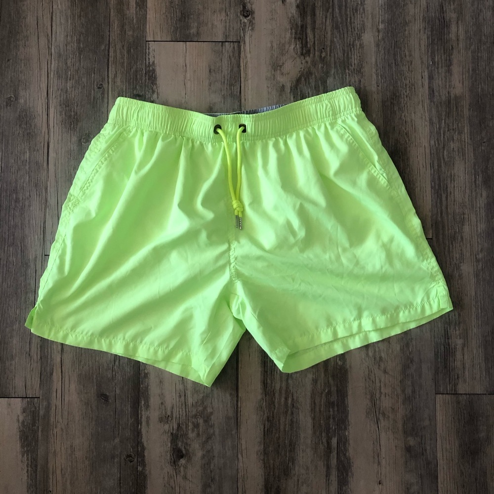 Neon green shorts